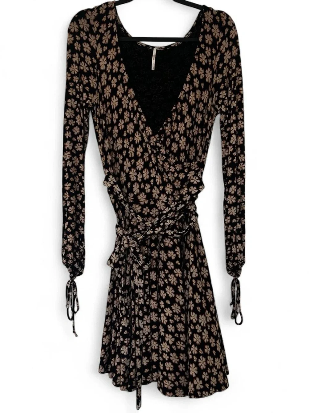 Free People Pradera Faux Wrap Floral Mini Dress Small